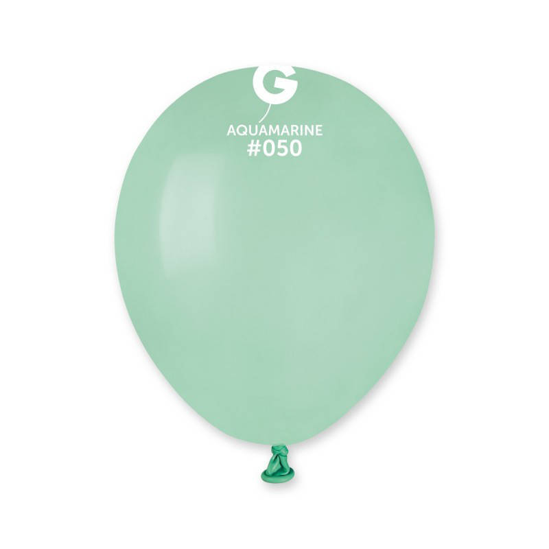 

Воздушные шары пастель аквамарин 5" (13 см) Gemar