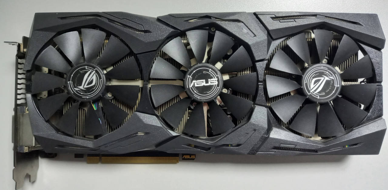 

Видеокарта ASUS ROG STRIX-RX480-O8G-GAMING Radeon RX480 ref. (RX580/RX570/RX470) 8GB б/у