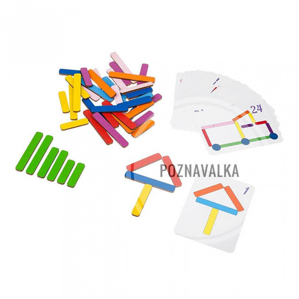 

Деревянная игра Палочки мозаика Познавалка 44095300 Poznavalka