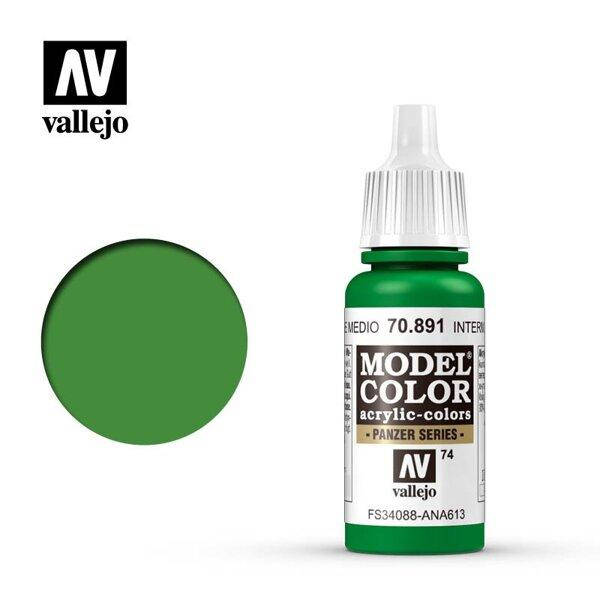 

Средне-зеленый. Краска водорастворимая акриловая 17 мл. VALLEJO MODEL COLOR 70891