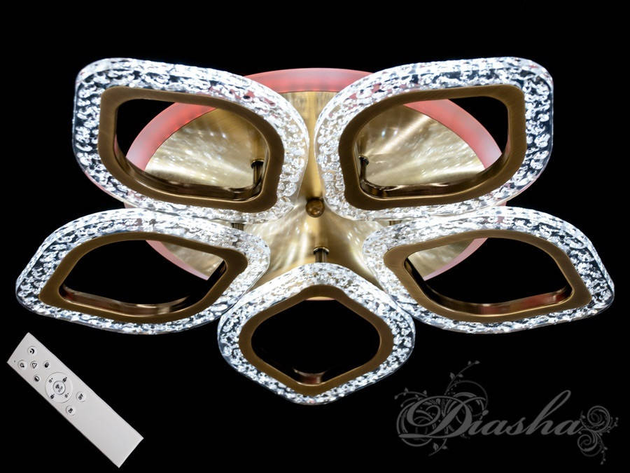 

Потолочная светодиодная люстра с диммером QX2522/5S BR LED 3color dimmer