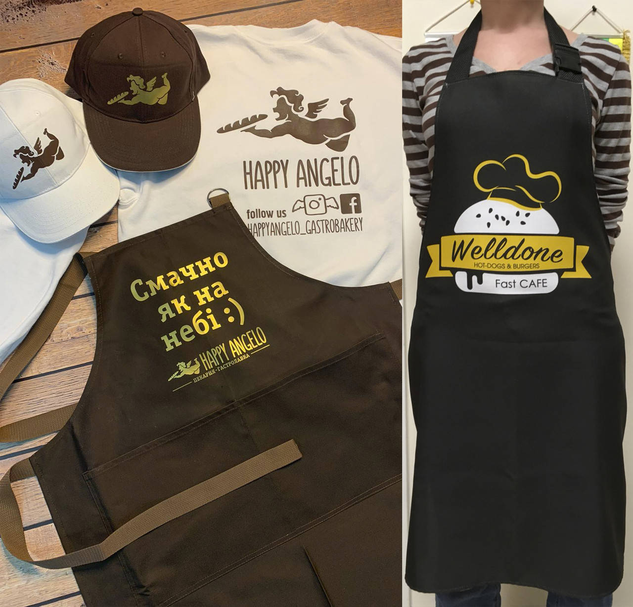 

Фартуки с логотипом, пошив передников