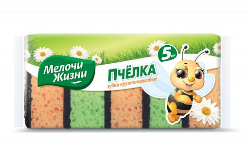 

Губка кухонная "Мелочи Жизни" 5шт
