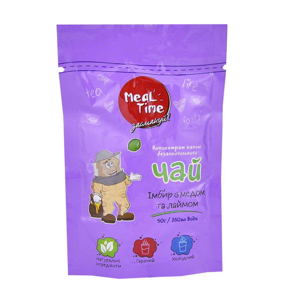 

Чай «Имбирь с медом и лаймом» концентрат Meal Time дой-пак 50 г