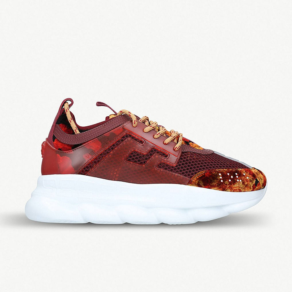 

Кроссовки Versace Chain Reaction 2 Chainz "Red Burgundy" (Бордовые), Красный