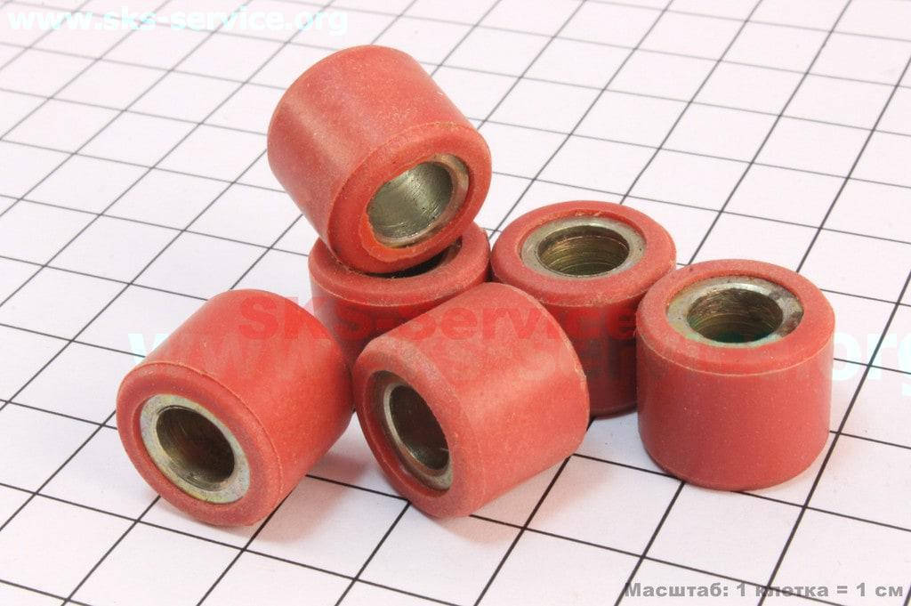 

Ролики вариатора 16*13 - 8,5 гр 6 штук на скутера 4 т Honda/GY6