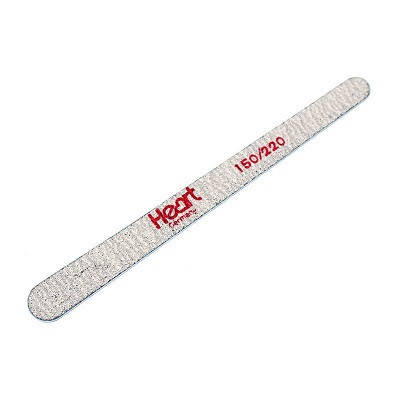 

Пилка для ногтей Heart 150/220 Grey на титановой основе, капелька