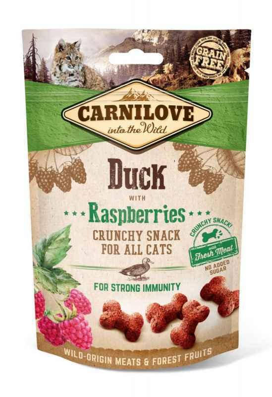 

Carnilove Cat Crunchy Snack Ласощі з качкою і малиною для котів 50g