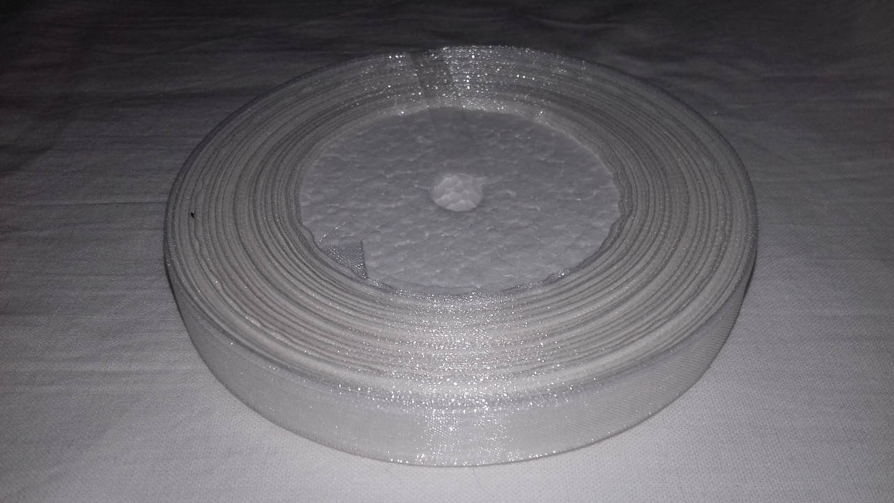 

Органза 1,5 см 45 м белая, Белый