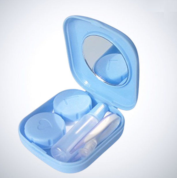 

Дорожный набор для хранения линз. Голубой