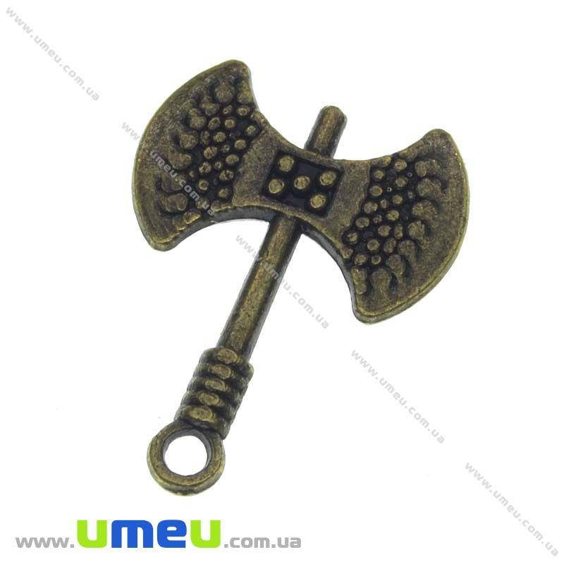 

Подвеска металлическая Секира (двухстор.), Античная бронза, 22х16 мм, 1 шт (POD-001269)