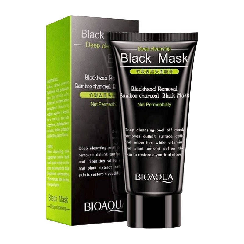 

Маска-пленка очищающая BIOAQUA Black Mask Blackhead Removal Bamboo Charcoal