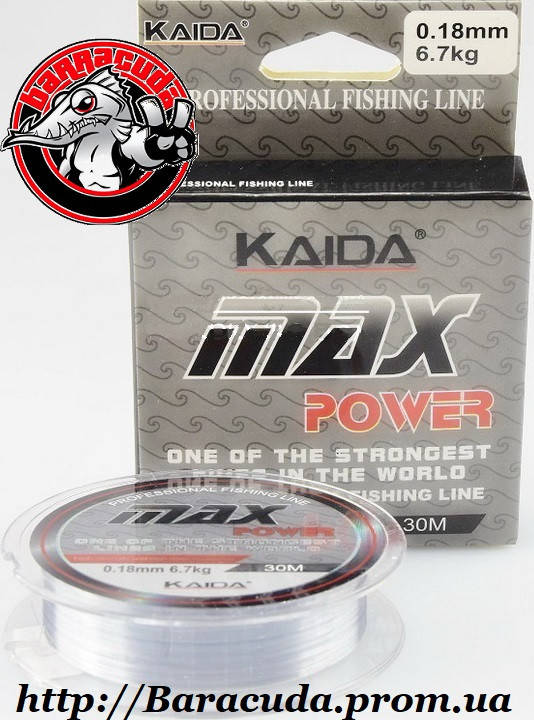 

Леска Kaida Max Power 0.18мм 30м, Белый