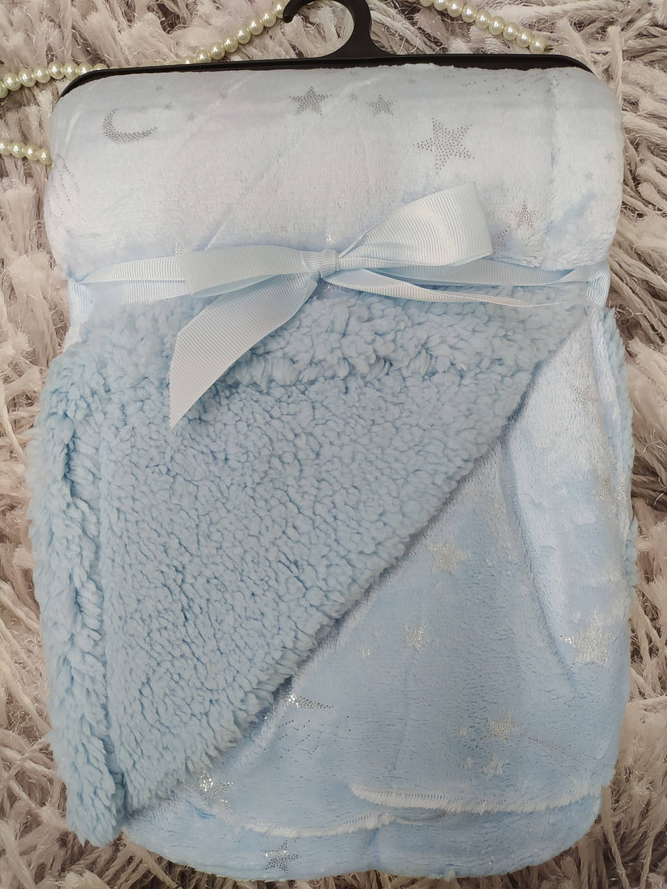 

Плед детский двусторонний р.100х75 см микрофибра плюш на овчине СХ-500, Разные цвета