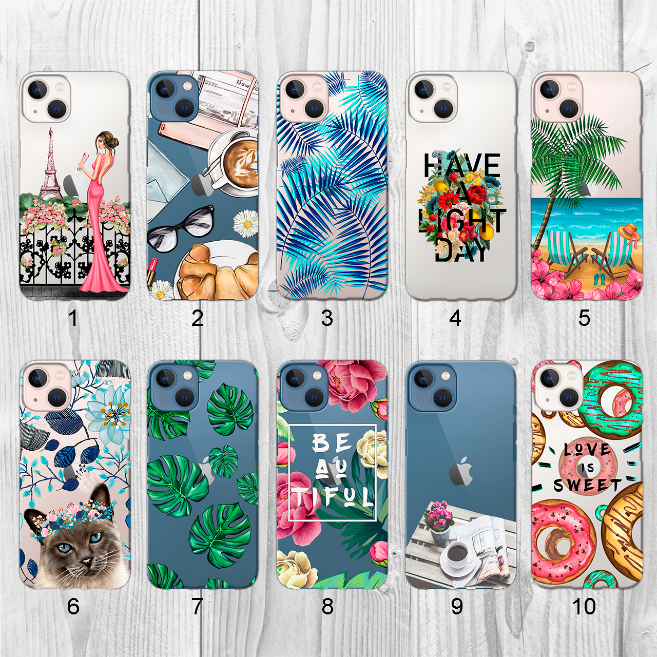 

Силиконовый чехол с рисунком для Apple iPhone 13 (new collection)
