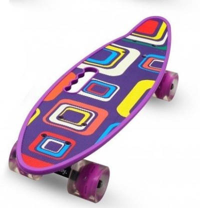 

Пенниборд Maraton Cool Квадраты, светящиеся колеса