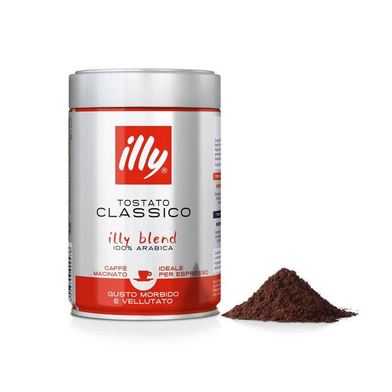 

Illy Espresso Classico Blend, купаж молотого кофе арабика 250 грамм