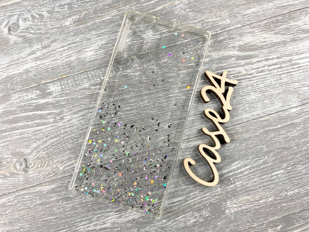 

TPU чехол Star Glitter для Samsung Galaxy Note 10 Plus прозрачный, Разные цвета