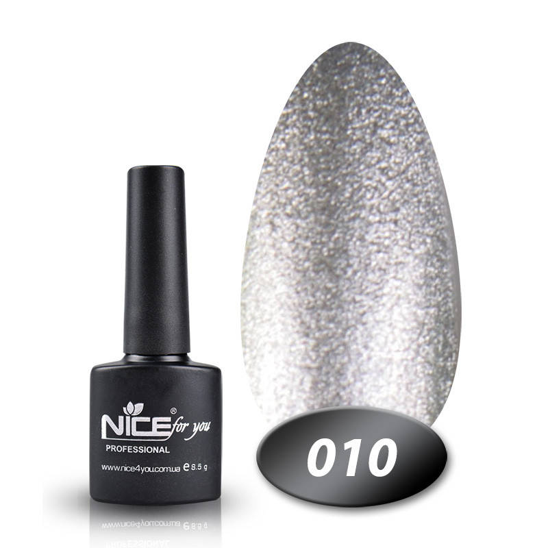 

Гель-лак Nice for you 010 серебро 8,5 мл