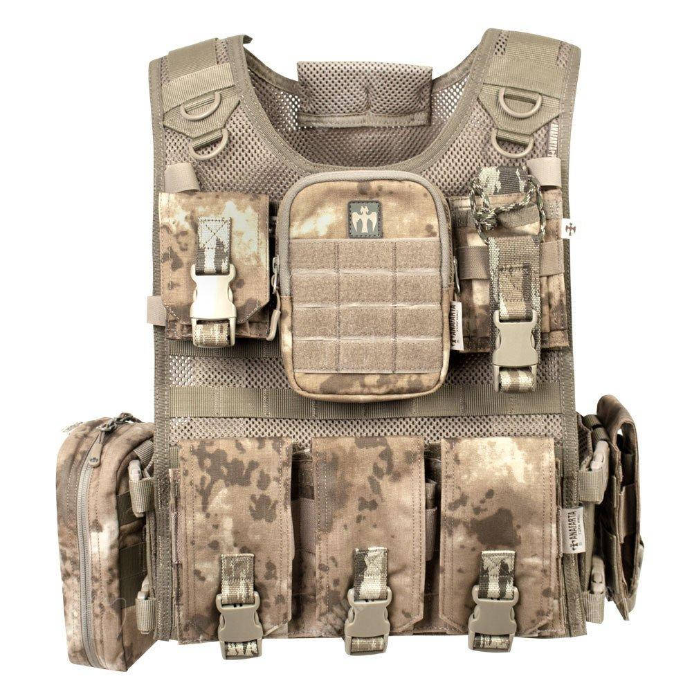 

Тактический штурмовой жилет / разгрузка / плитоноска / (олива камуфляжный)