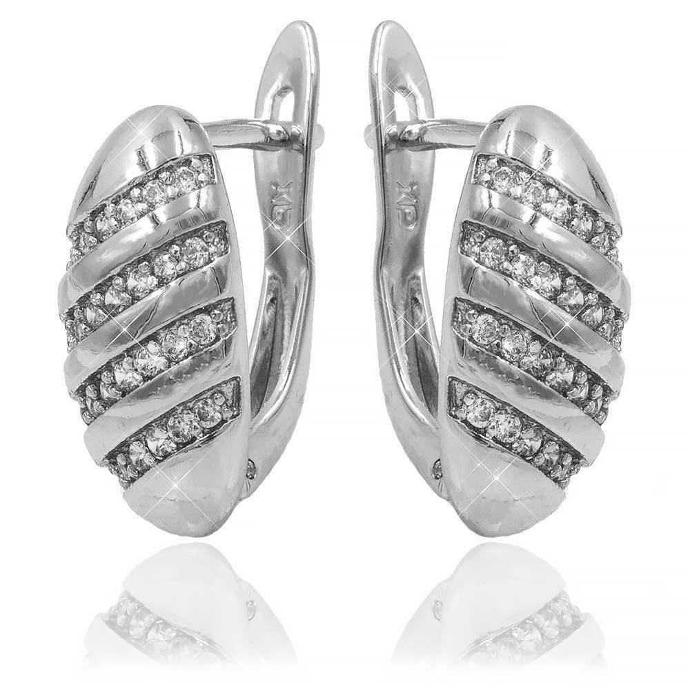 

Серьги 1,5 см родий