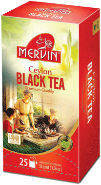 

Чай черный цейлонский 25 пакетов конверт сашет Мервин ceylon black tea Mervin