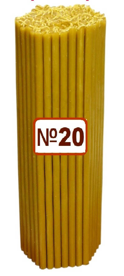 

Свеча восковая № 20 1кг (50шт)
