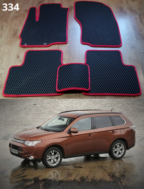 

Коврики ЕВА в салон Mitsubishi Outlander '12-21, Черный