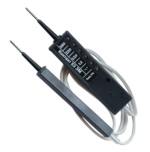 

Тестер индикатор указатель напряжения пробник Контакт 53 ЭМ