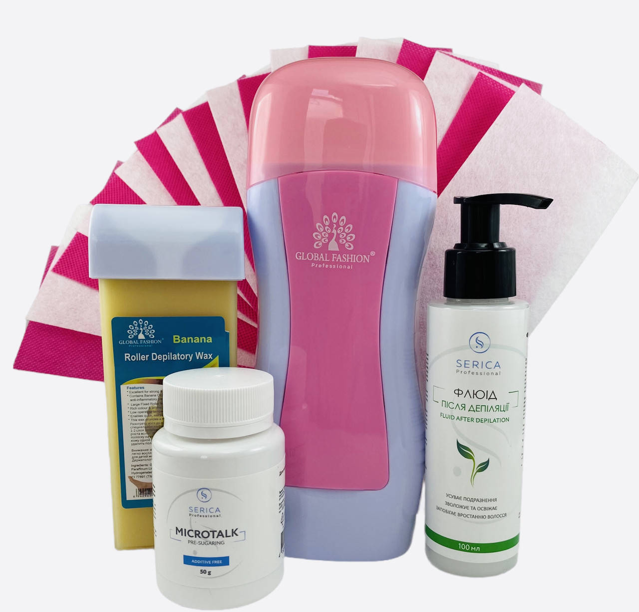 

Стартовый набор для депиляции кассетный воскоплав Global Fashion Оригинал