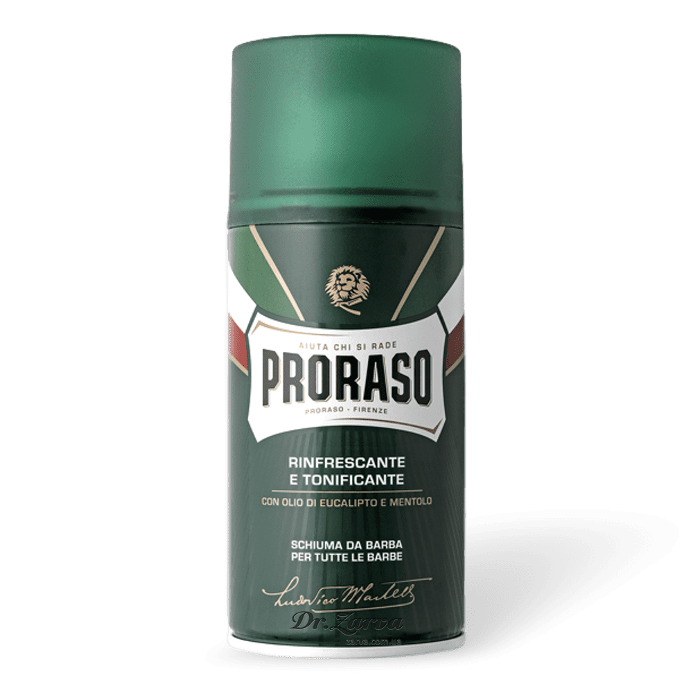 

Пена для бритья с ментолом и эвкалиптом PRORASO 300 мл