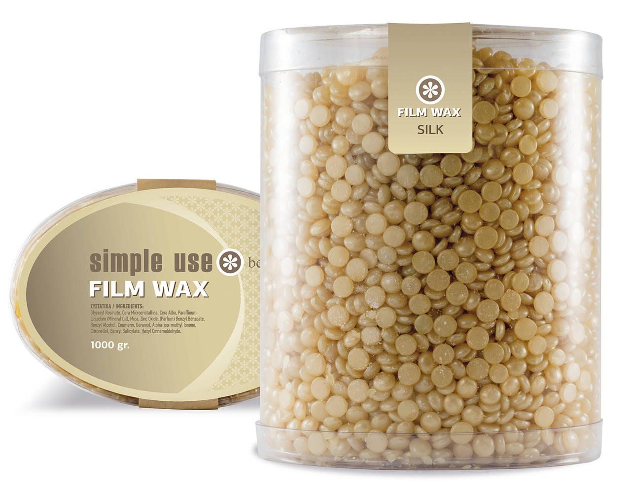 

Воск в гранулах Simple Use Beauty Шелк 1000 мл (19017Gu)