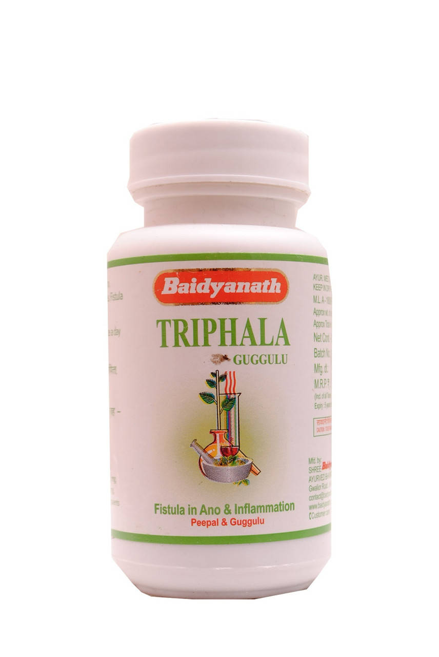 

TRIPHALA GUGGULU (80TAB) BAIDYANATH, ТРИФАЛА ГУГГУЛ 80 ТАБ БАДЬЯНАТХ