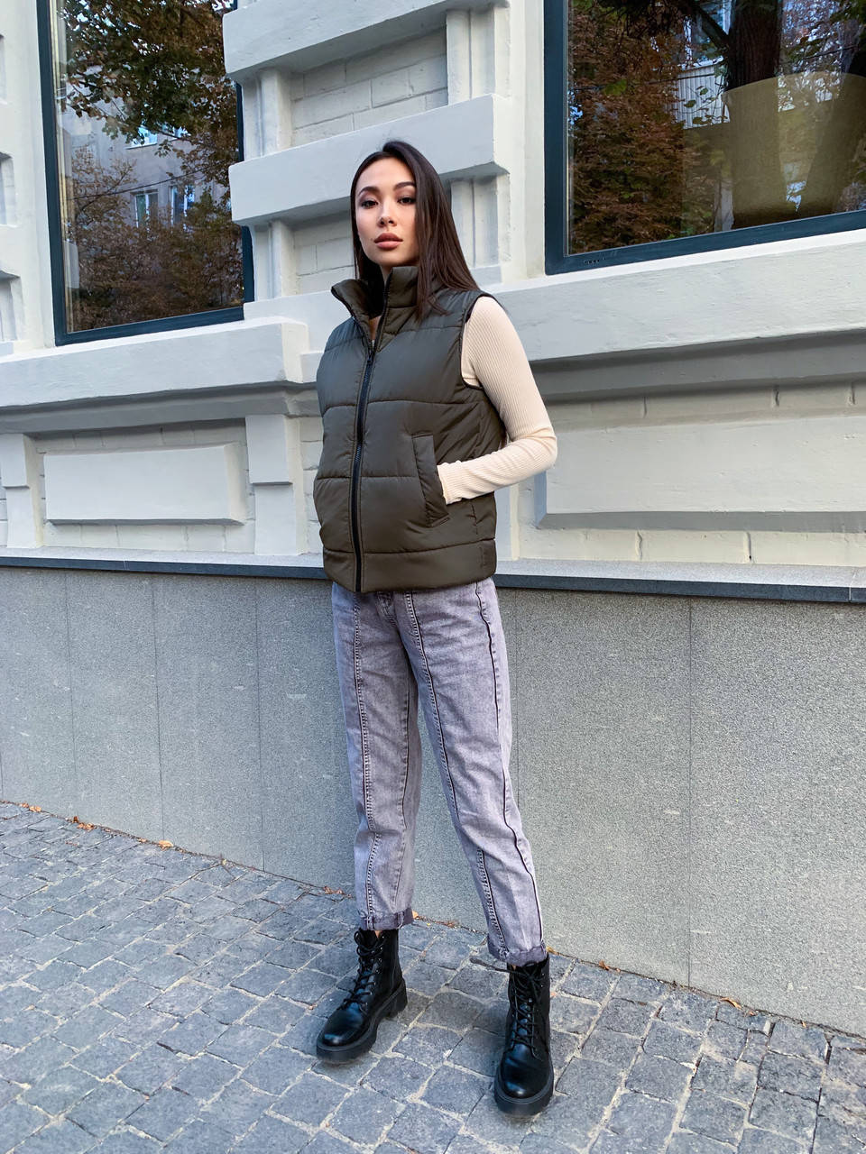 

Жилет женский дутый 46/48, Хаки