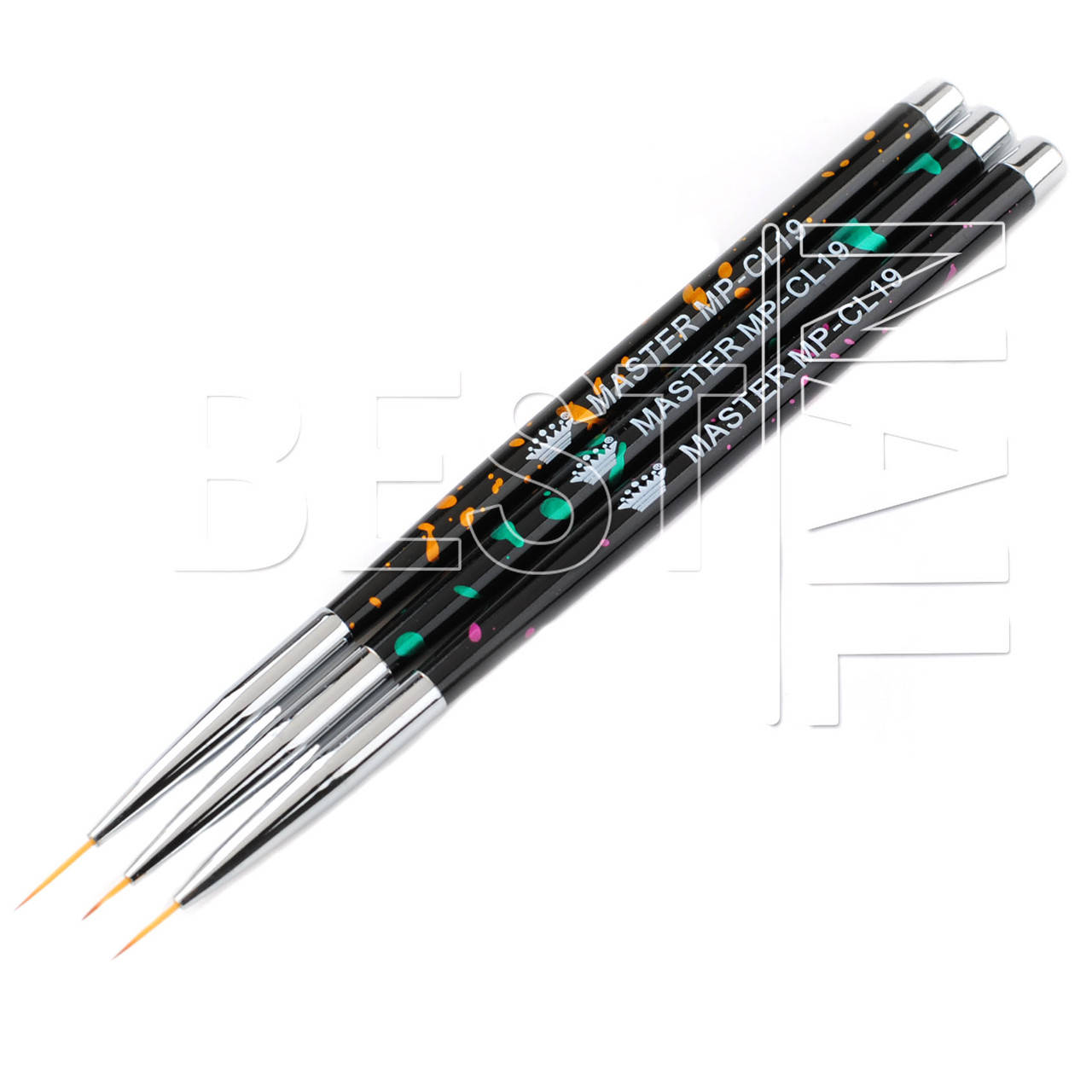 

Набор кистей для рисования вензелей Master Professional CL19 (3 штуки, 6 мм/9 мм/12 мм)