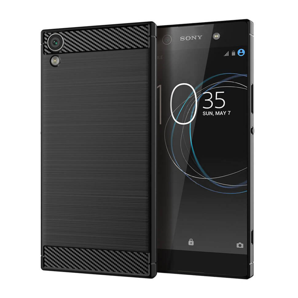 

Чехол Lenuo Carbon Fiber для Sony Xperia XA1 Ultra (G3212) Black, Черный