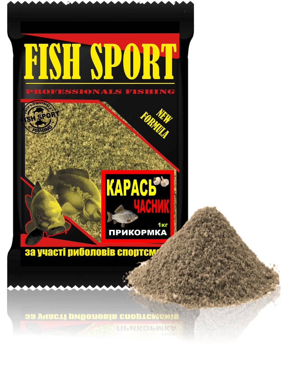 

Прикормка Карась чеснок FISH SPORT 1 кг, Коричневый