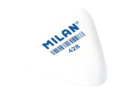 

Гумка MILAN 428 трикутна 28шт/уп, Белый