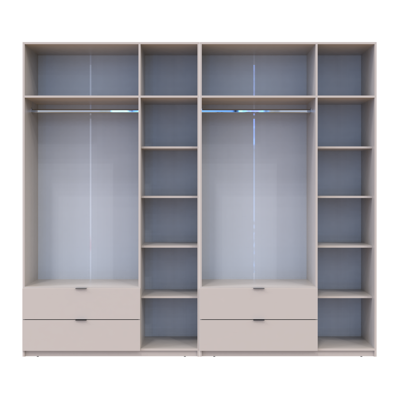 Розпашна Шафа для одягу Doros Лукас Кашемір 3+3 ДСП 270х50х240 (42005116) 5