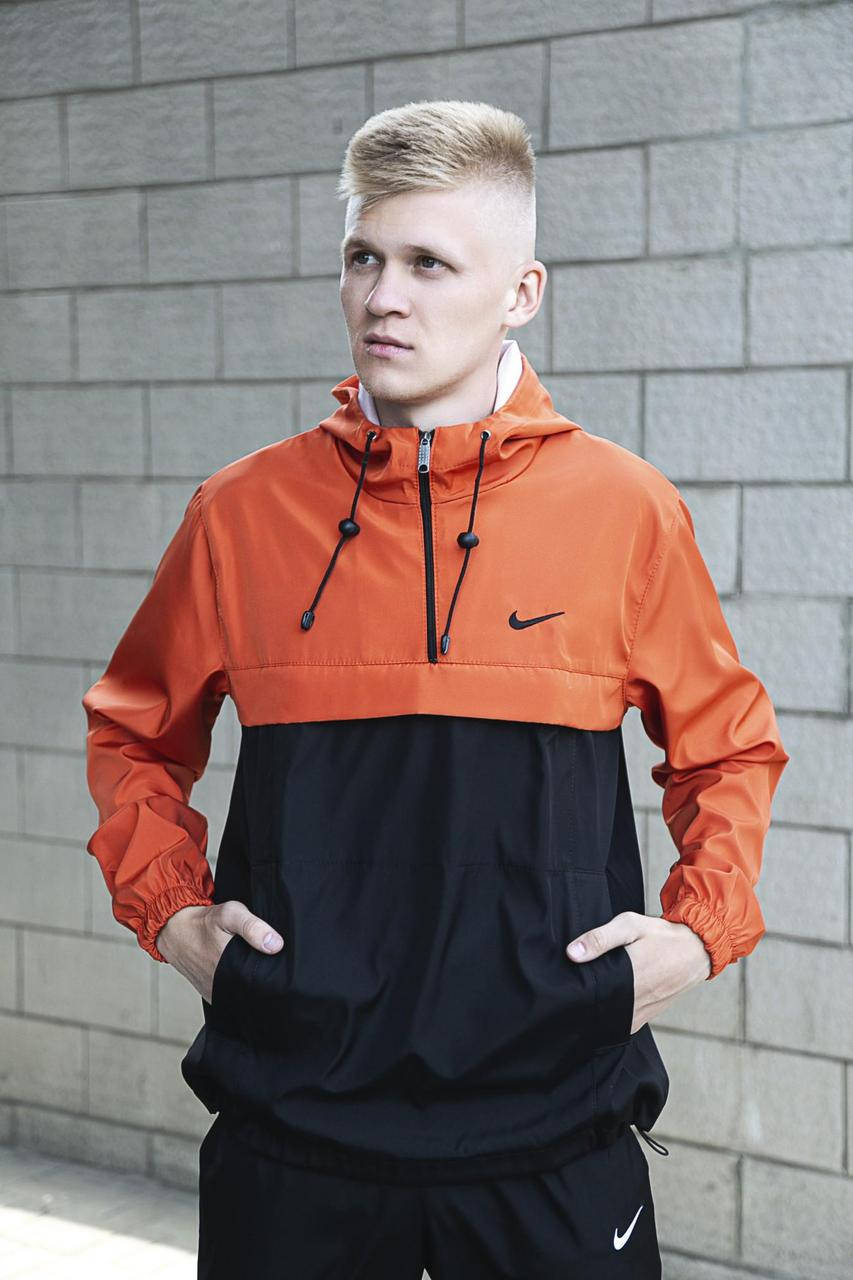 

Анорак President оранжево-черный