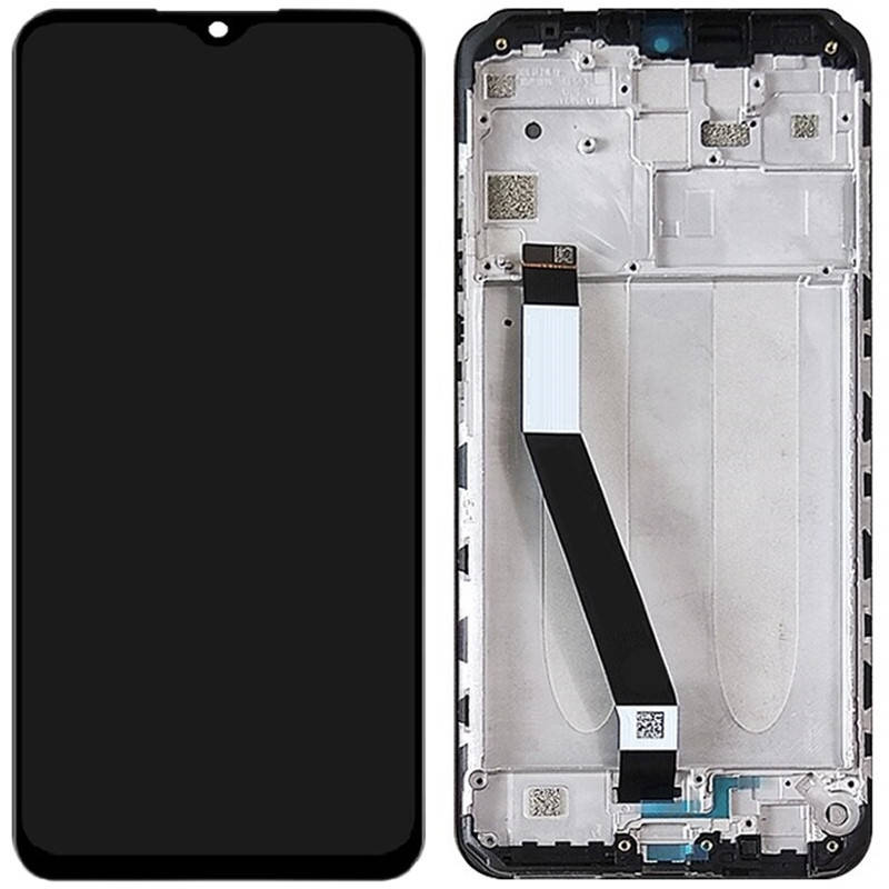 

Дисплей для Xiaomi Redmi 9 с рамкой + touchscreen Black (OEM), Черный