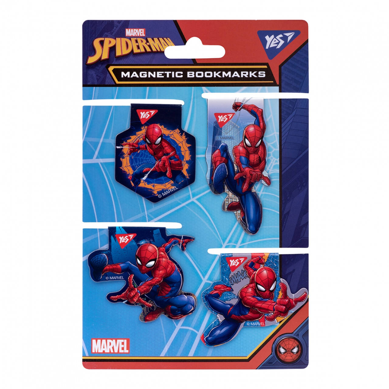 

Закладки магнитные YES «Marvel», высечка, 4шт