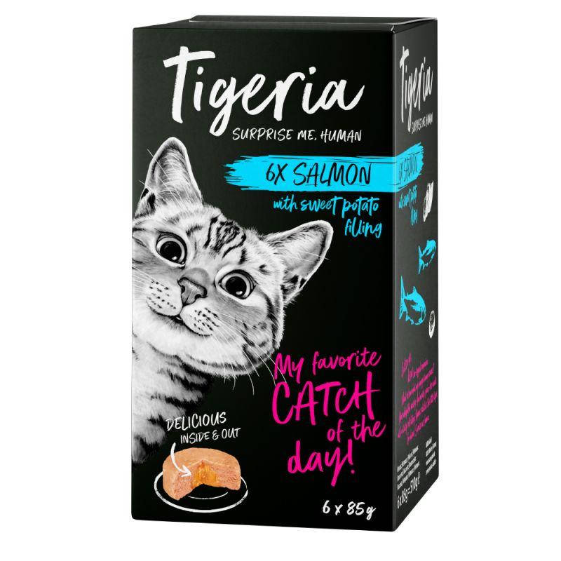 

Консерви для котов Tigeria Лосось фаршированный сладким картофелем 85г