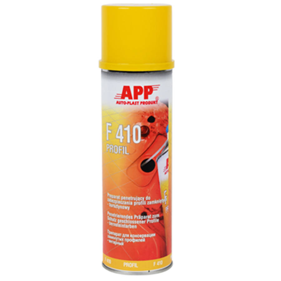 

Средство для защиты закрытых профилей (мовиль) F410 Profil, APP, янтарный, 500ml, 050405