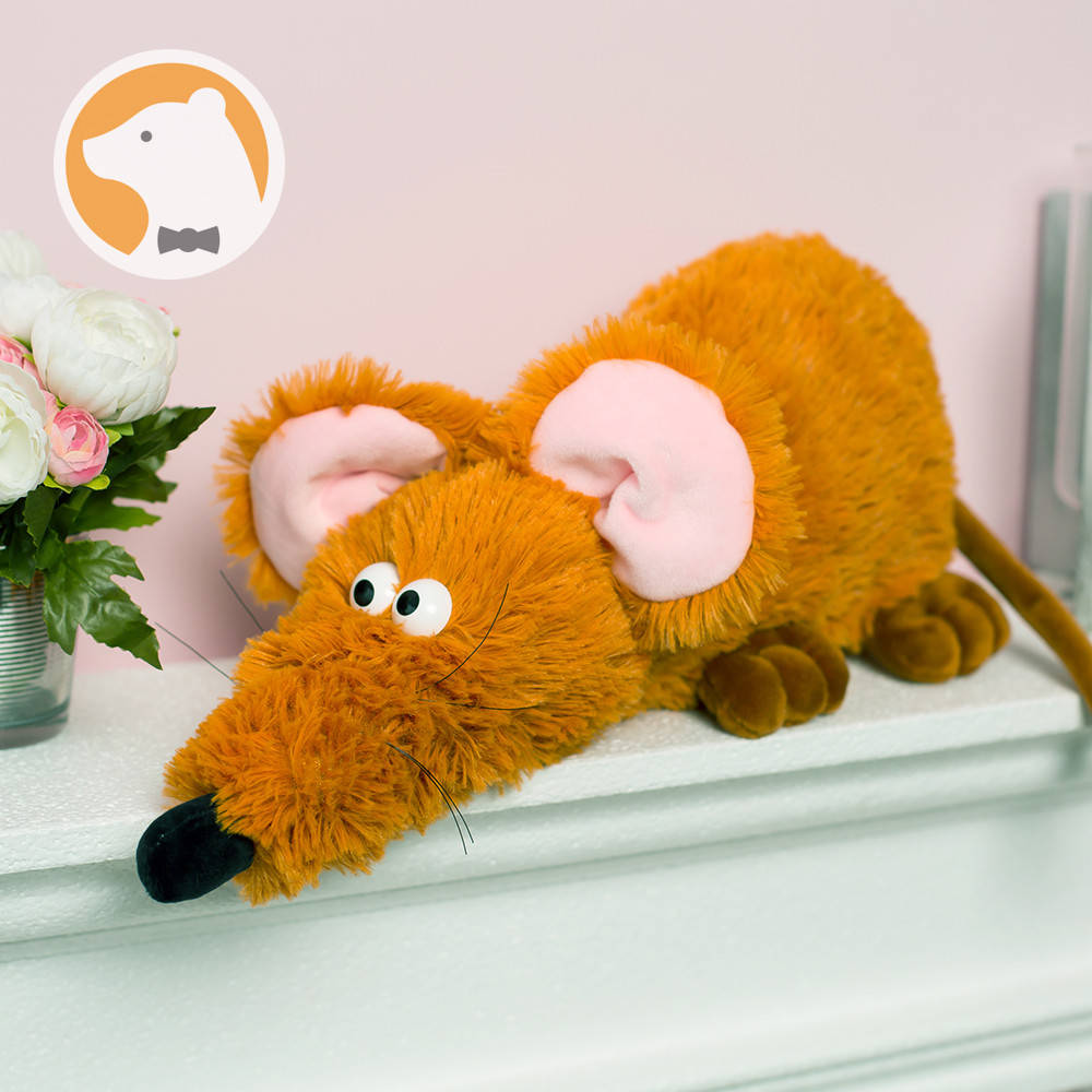 

Мягкая игрушка Крыска Рататуй символ 2020 года, медовая, Янтарный