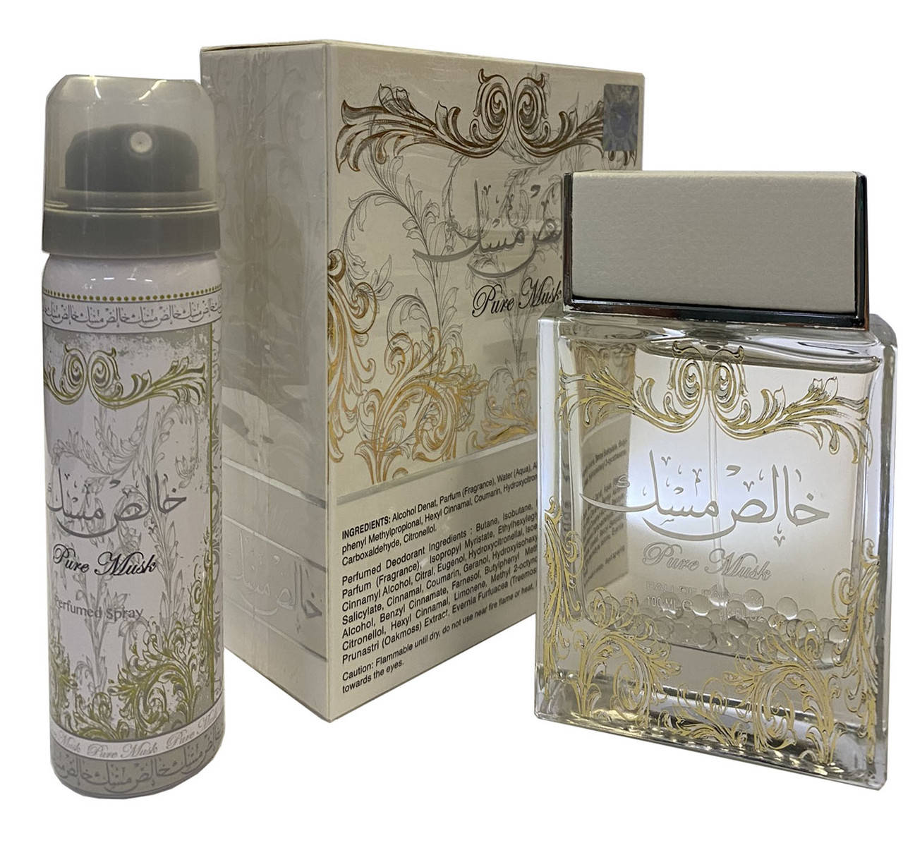 

Парфюмированная вода с дезодорантом для женщин Lattafa Perfumes Pure Musk 100 мл