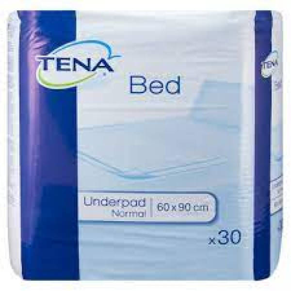 

Одноразовые пеленки впитывающие Tena Bed Normal 60x90, 30 шт
