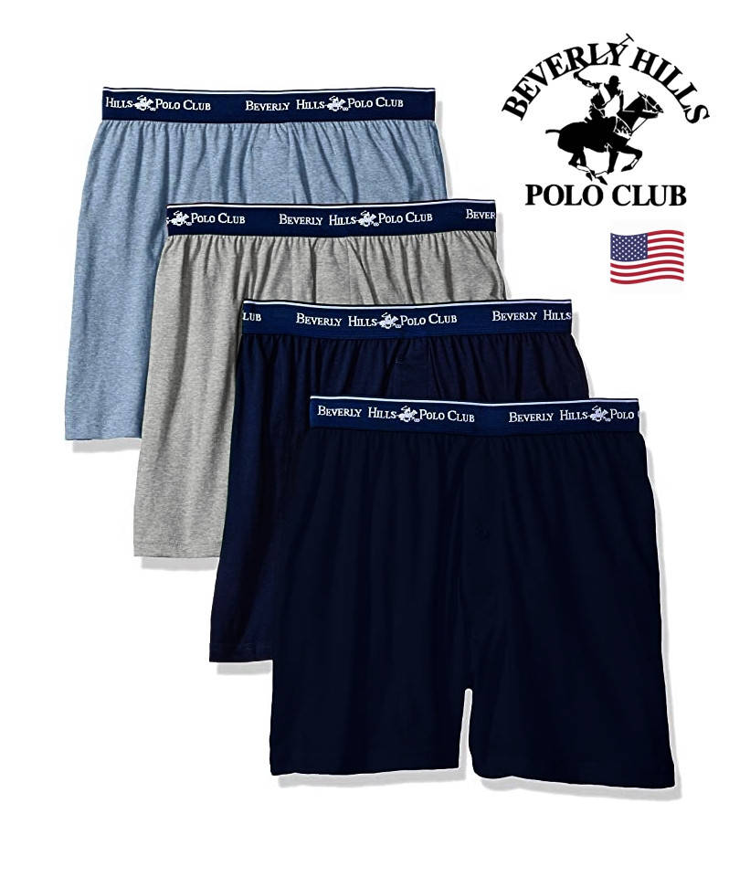 

Мужские трусы боксеры премиум качества Beverly Hills Polo Club® из США / Упаковка (4 шт.) M (48-50)