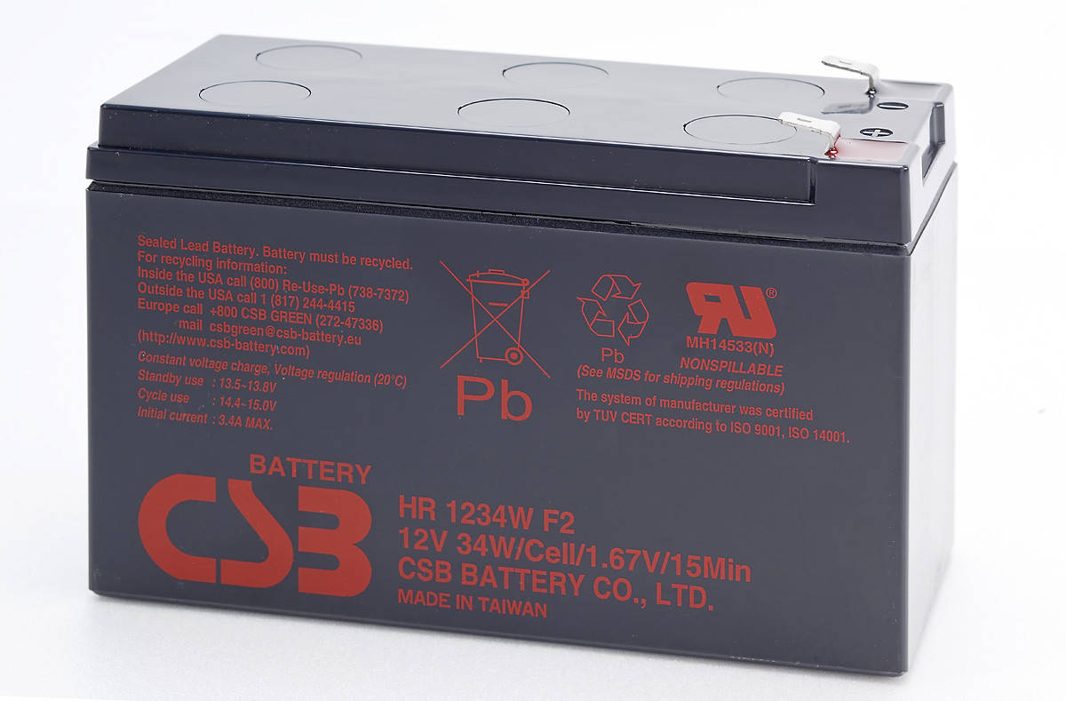 

Акумуляторна батарея CSB Battery HR 1234W (12V 9Ah) (12В 9Ач) (HR1234W)