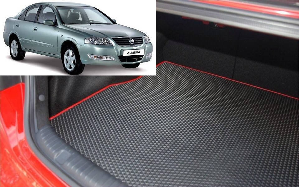

Коврик ЕВА в багажник Nissan Almera Classic '06-13, Черный